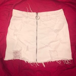 White Mini Skirt